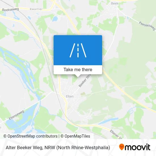 Alter Beeker Weg map