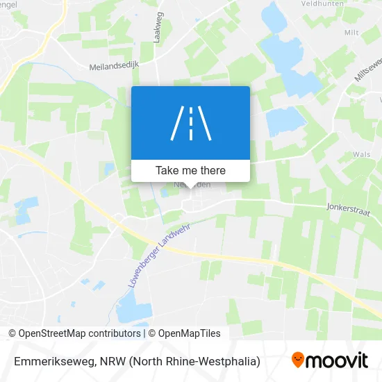 Emmerikseweg map