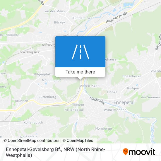 Ennepetal-Gevelsberg Bf. map