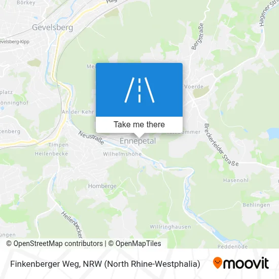 Finkenberger Weg map