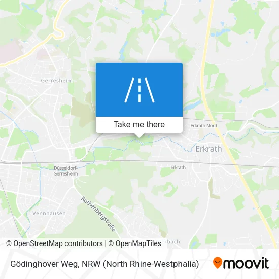 Карта Gödinghover Weg