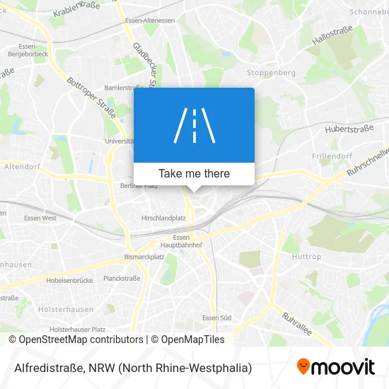 Карта Alfredistraße