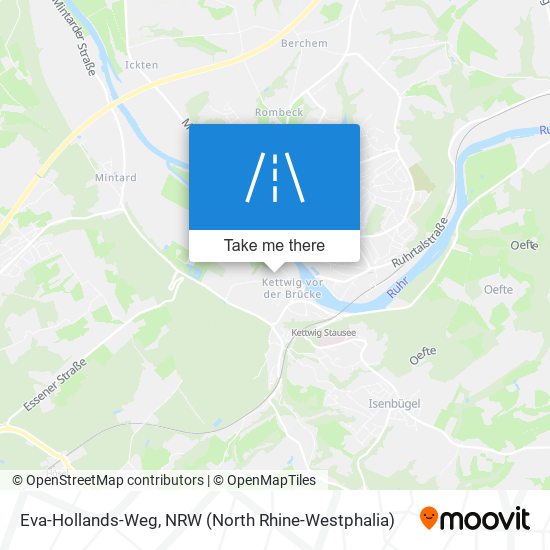 Eva-Hollands-Weg map