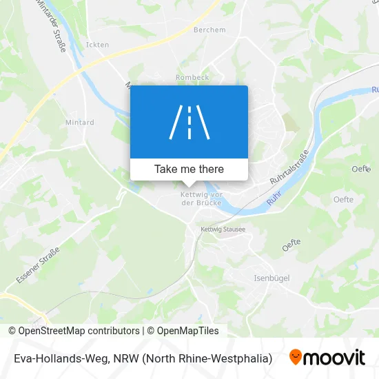 Eva-Hollands-Weg map