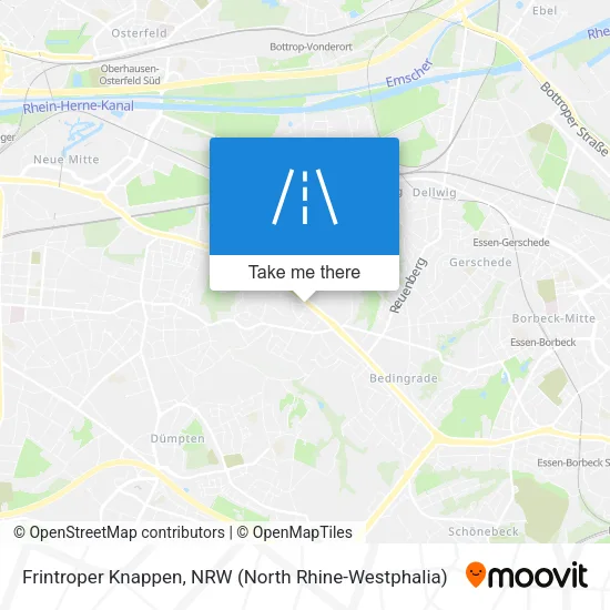 Карта Frintroper Knappen