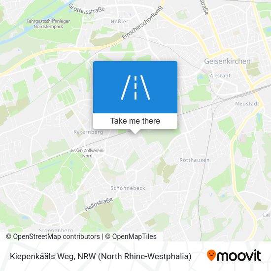 Kiepenkääls Weg map