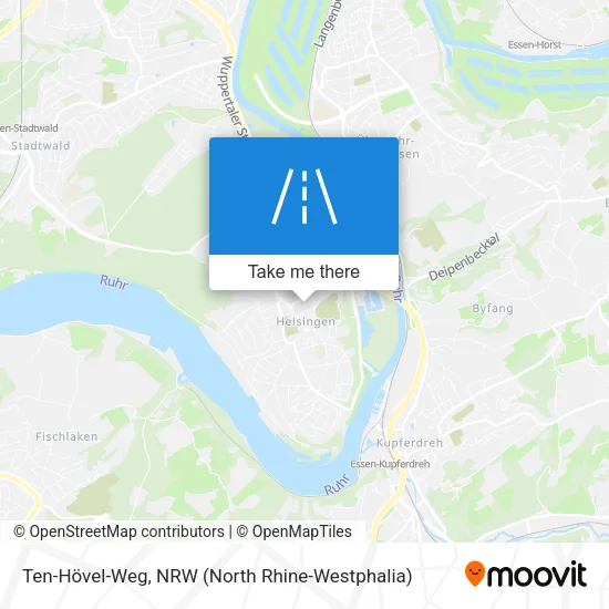 Карта Ten-Hövel-Weg