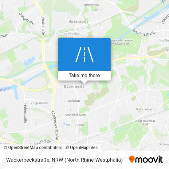 Карта Wackerbeckstraße