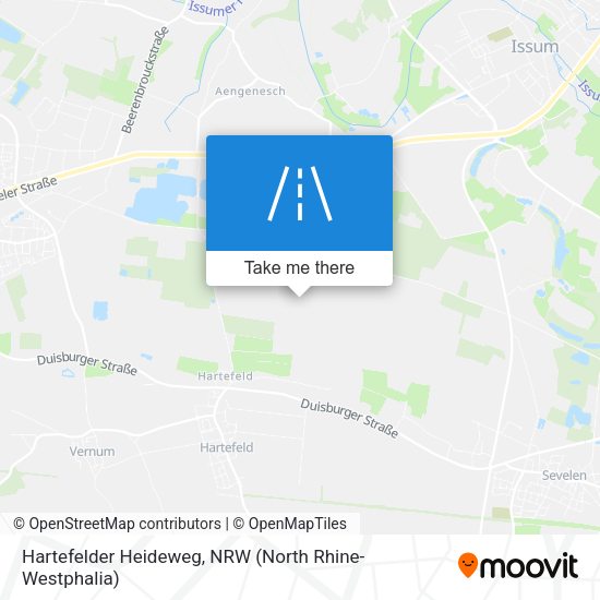 Hartefelder Heideweg map
