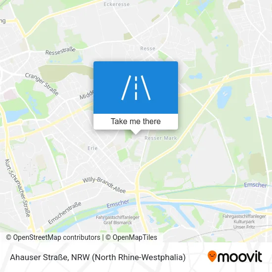 Карта Ahauser Straße