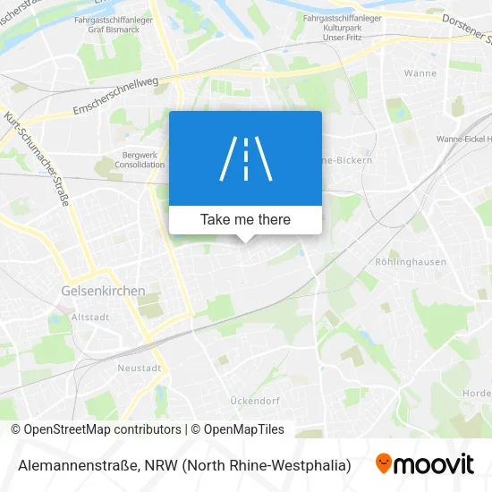 Карта Alemannenstraße