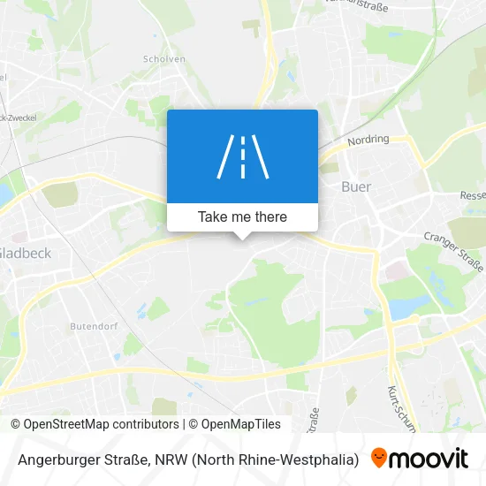 Карта Angerburger Straße