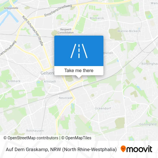 Карта Auf Dem Graskamp
