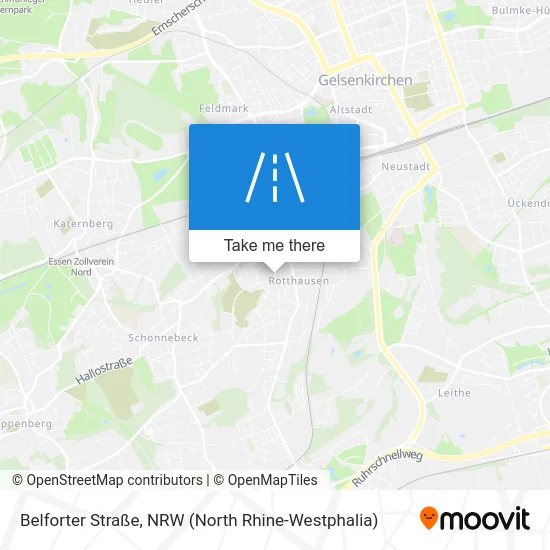 Карта Belforter Straße