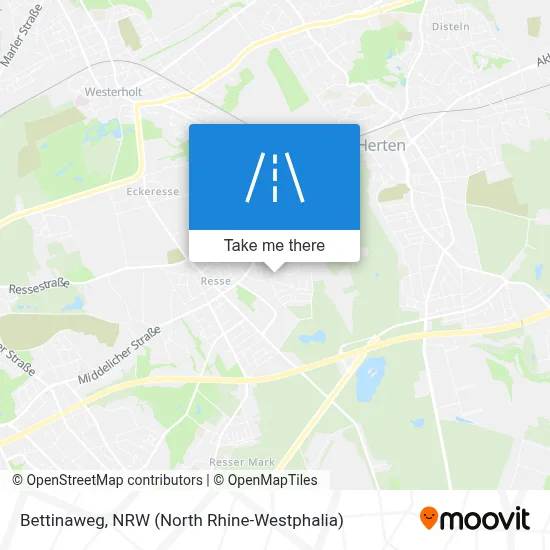 Bettinaweg map