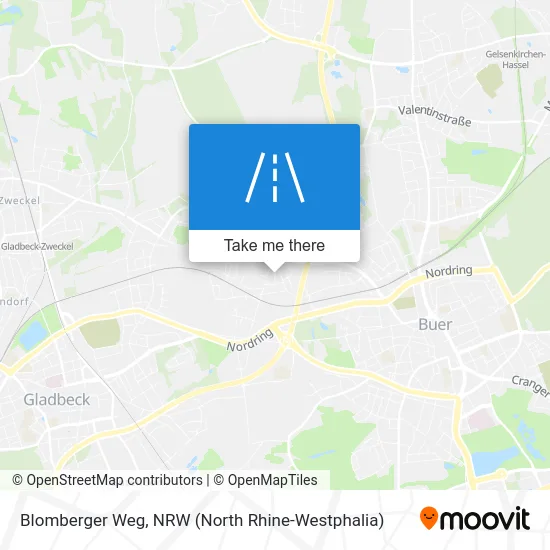 Blomberger Weg map