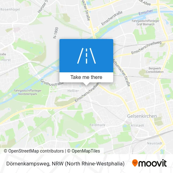 Карта Dörnenkampsweg