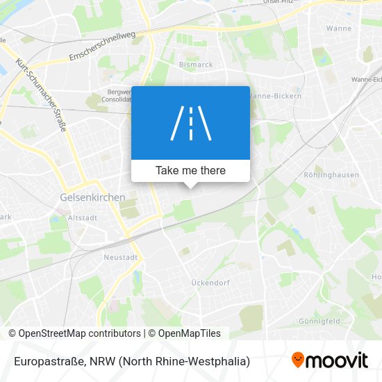 Europastraße map