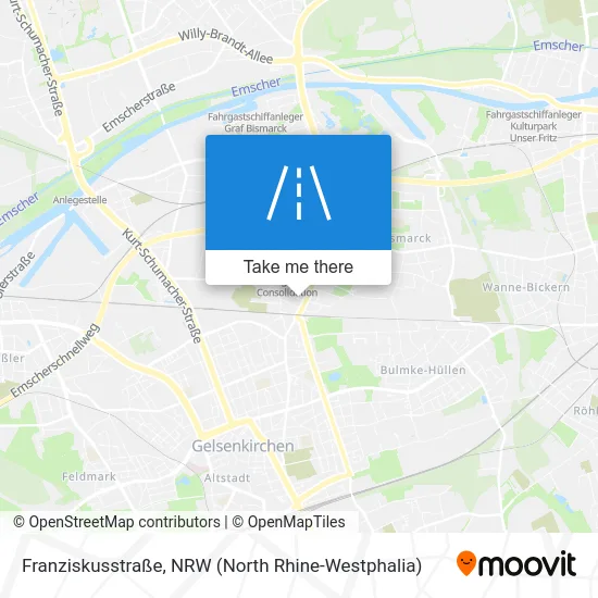 Карта Franziskusstraße
