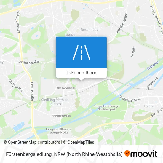 Fürstenbergsiedlung map