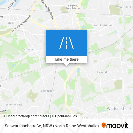 Карта Schwarzbachstraße