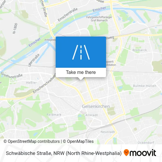 Карта Schwäbische Straße