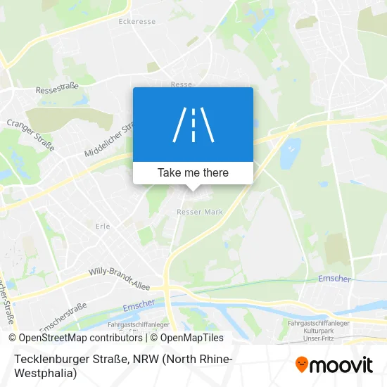 Карта Tecklenburger Straße