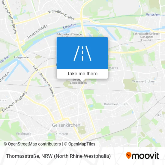 Карта Thomasstraße