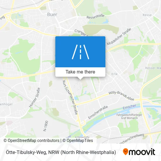 Карта Ötte-Tibulsky-Weg