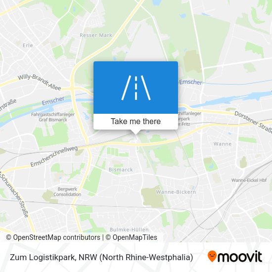 Карта Zum Logistikpark