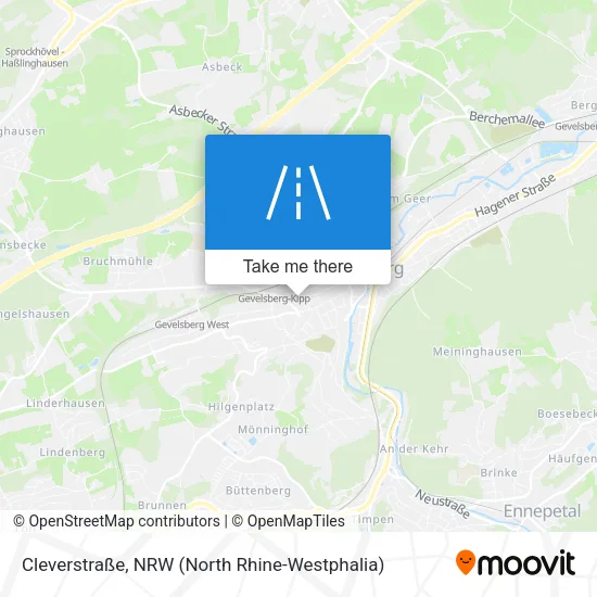 Карта Cleverstraße