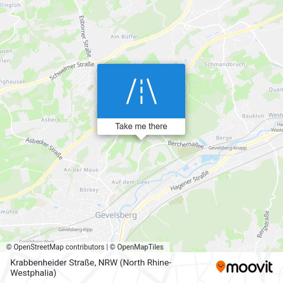 Krabbenheider Straße map