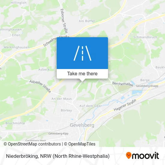 Niederbröking map