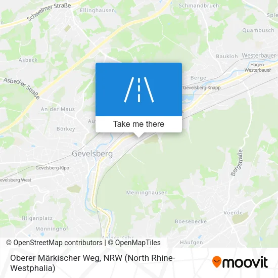 Карта Oberer Märkischer Weg
