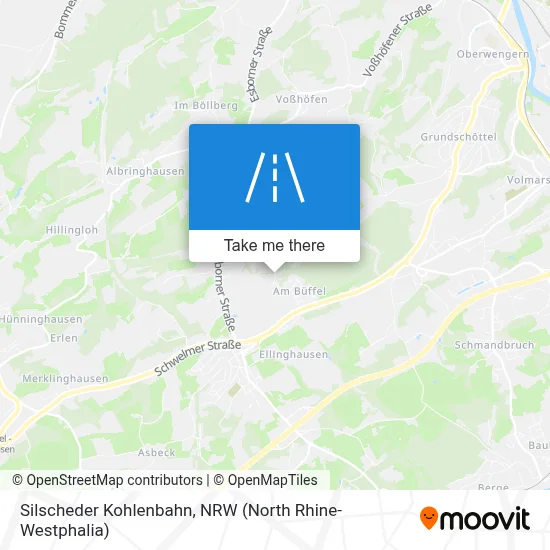 Silscheder Kohlenbahn map