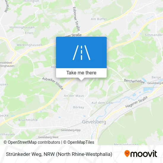 Strünkeder Weg map