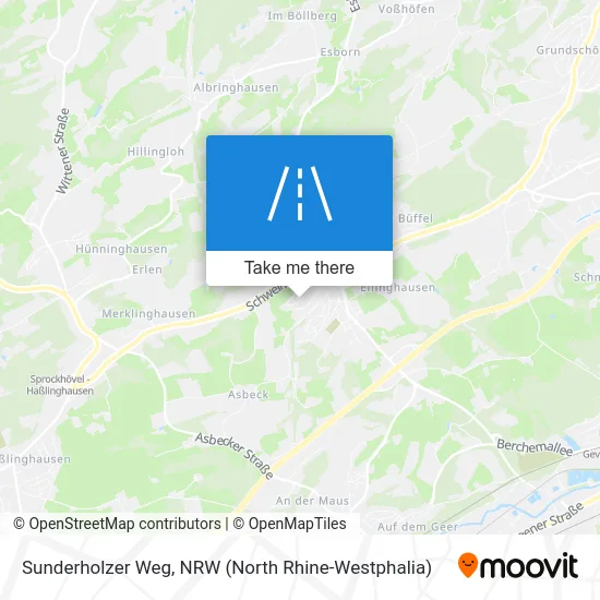 Sunderholzer Weg map