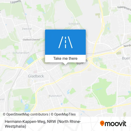 Hermann-Kappen-Weg map