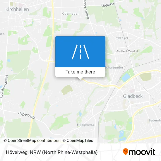 Hövelweg map