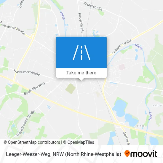 Leeger-Weezer-Weg map