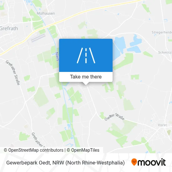 Gewerbepark Oedt map