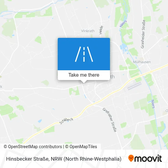 Hinsbecker Straße map