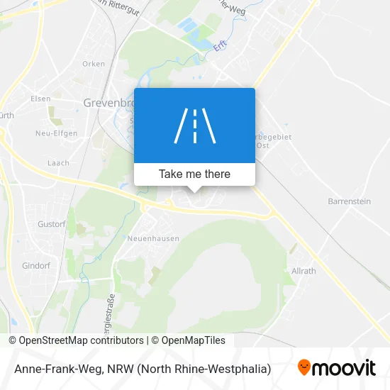Карта Anne-Frank-Weg