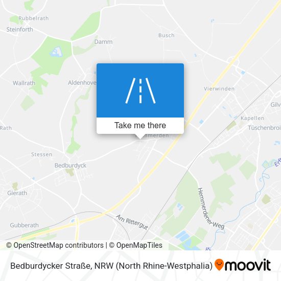 Bedburdycker Straße map