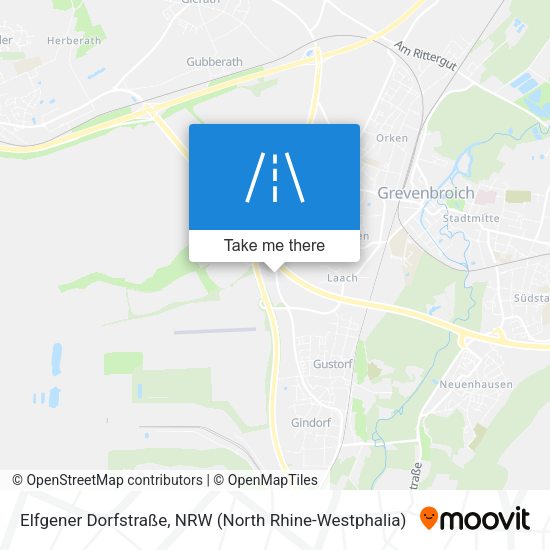 Elfgener Dorfstraße map