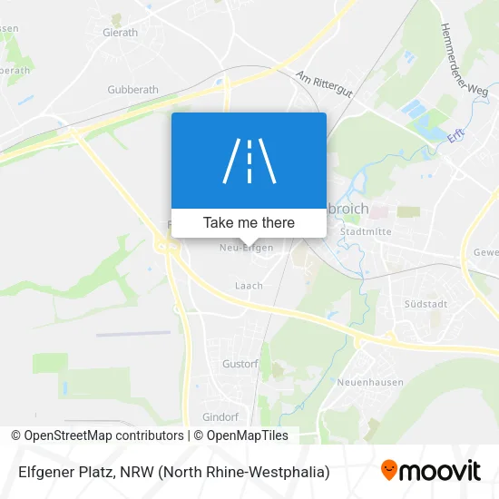 Карта Elfgener Platz