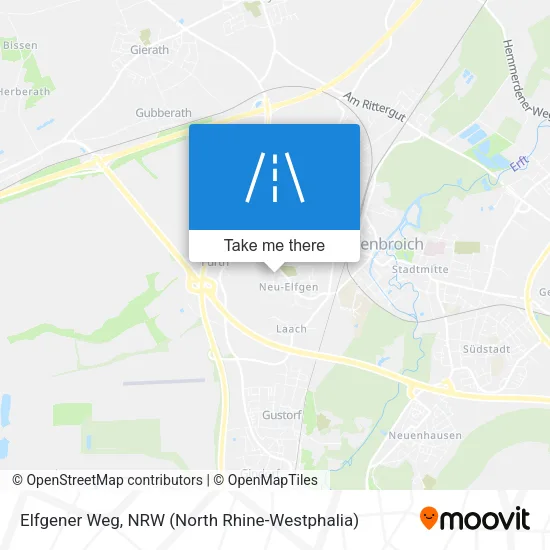 Карта Elfgener Weg