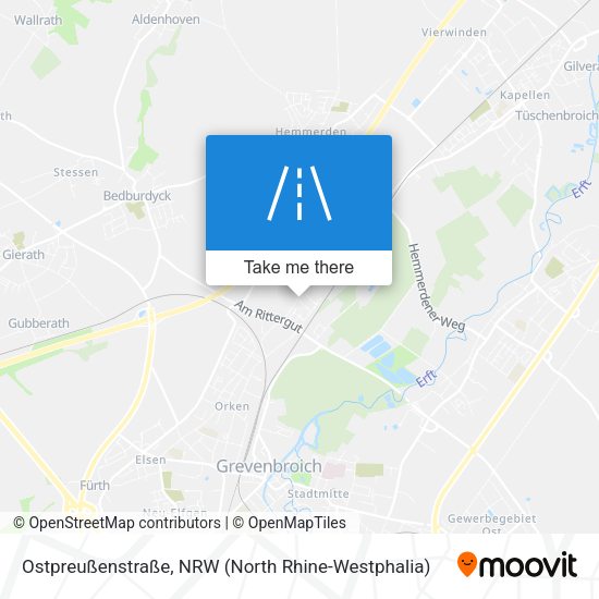 Ostpreußenstraße map