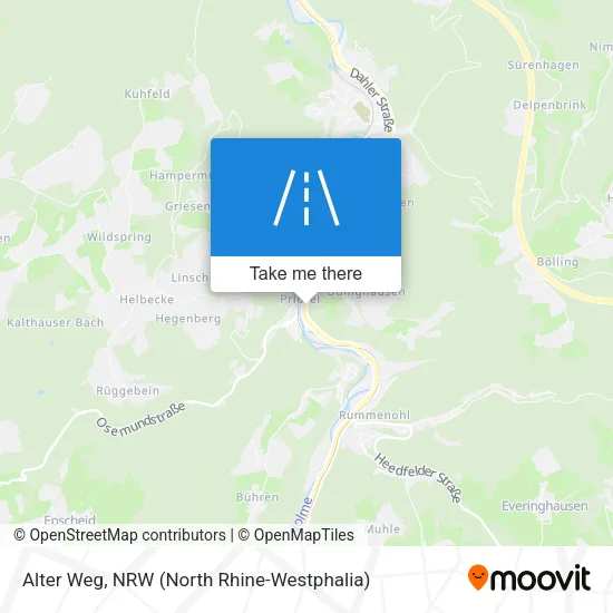 Карта Alter Weg