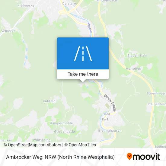 Карта Ambrocker Weg